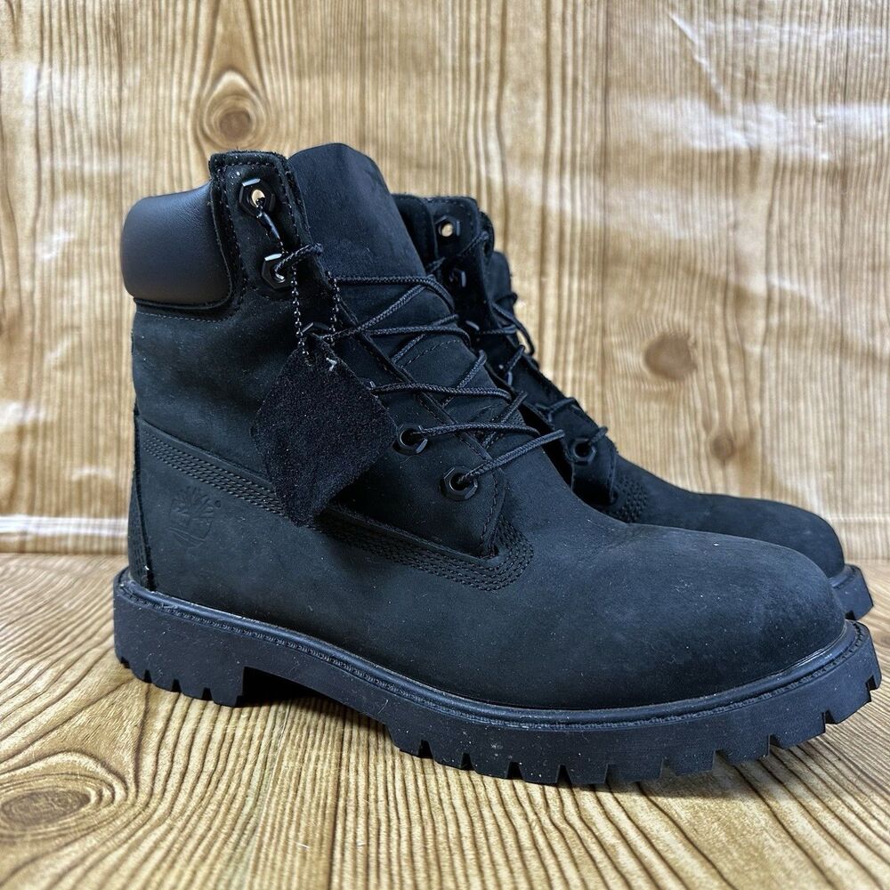 Timberland Premium 6-Inch Waterproof Boots Black Men’s Size‎ 6.5 Nubuck 12907